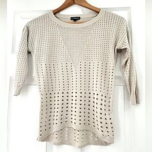{Express} Hi-low 3/4 sleeve sweater